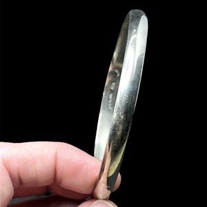 Sold sterling silver bangle bracelet